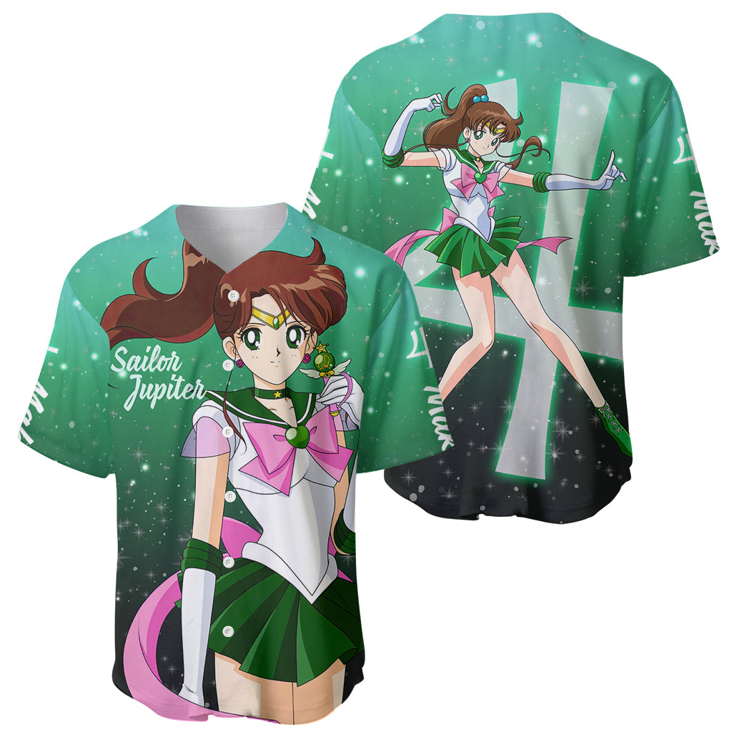 Sailor Jupiter Makoto Kino Baseball Jersey Sailor Jupiter Makoto Kino Baseball Jersey