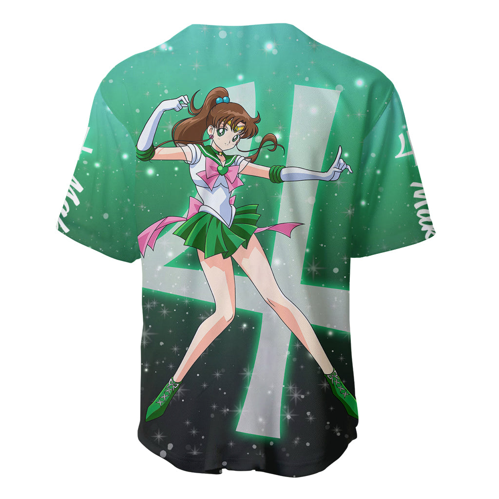 Sailor Jupiter Makoto Kino Baseball Jersey Sailor Jupiter Makoto Kino Baseball Jersey