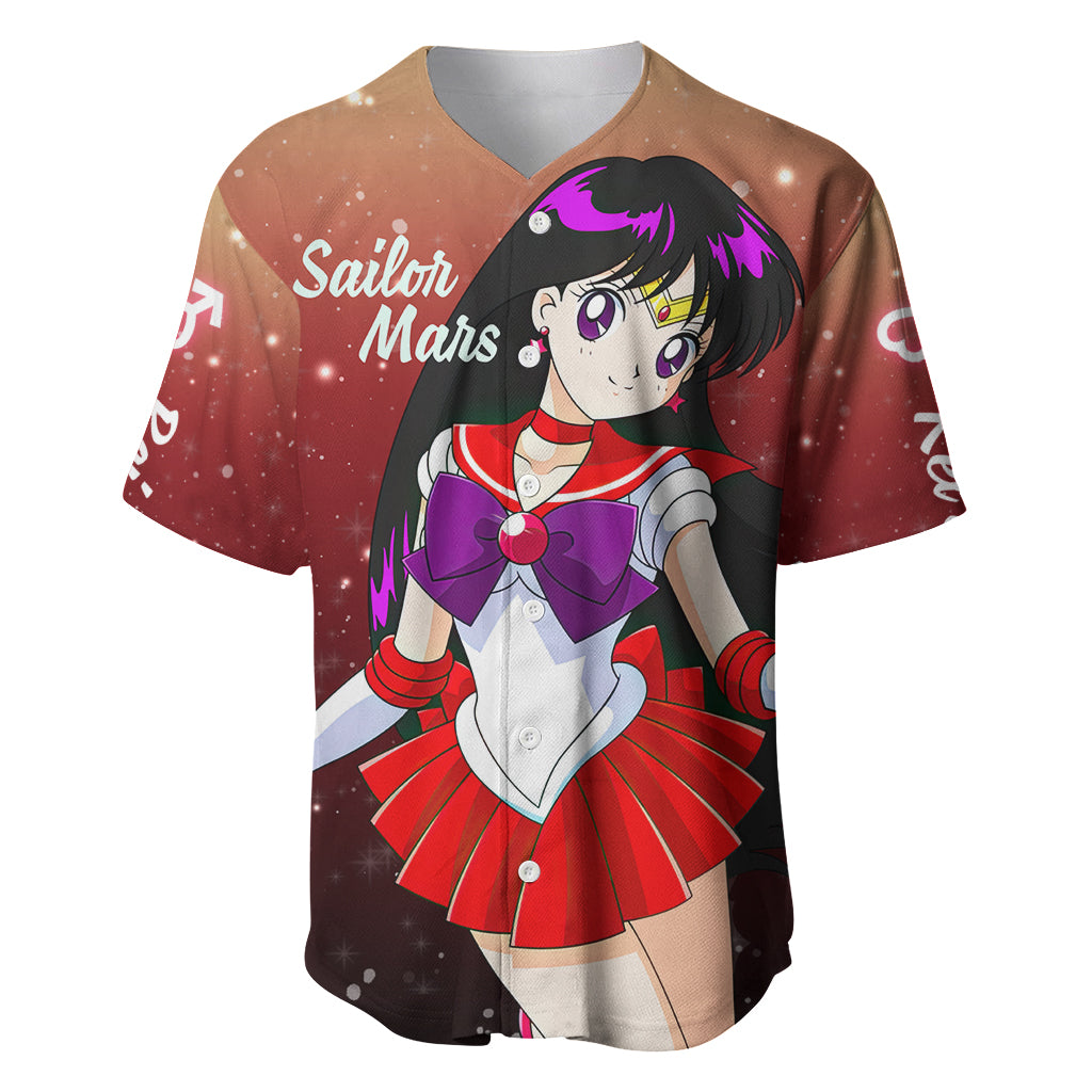 Sailor Mars Rei Hino Baseball Jersey Sailor Mars Rei Hino Baseball Jersey