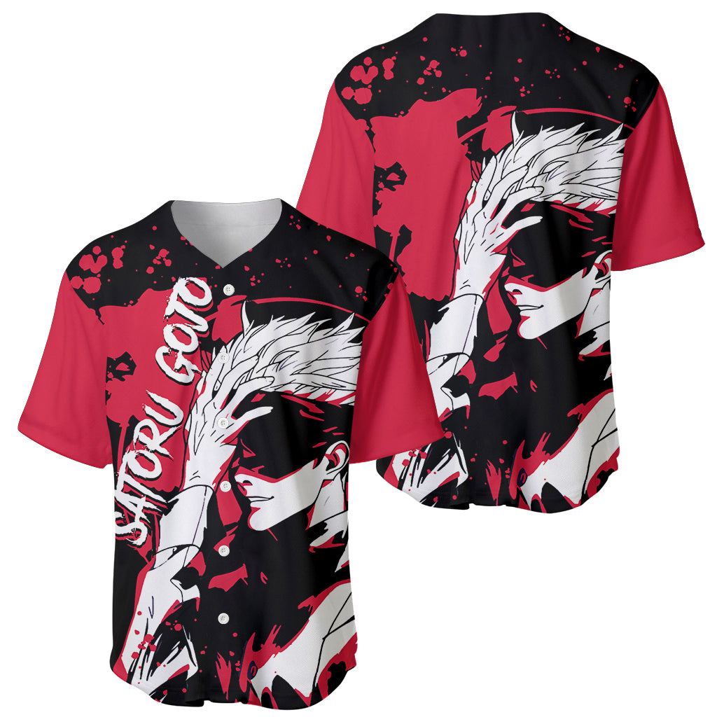 Satoru Gojo Jujutsu Kaisen Anime Baseball Jersey Satoru Gojo Jujutsu Kaisen Anime Baseball Jersey