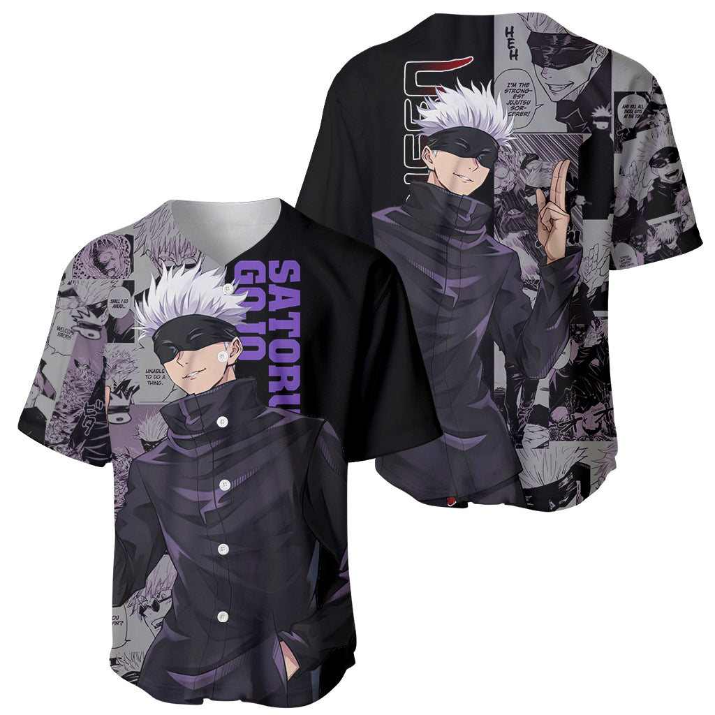 Satoru Gojo Jujutsu Kaisen Baseball Jersey Satoru Gojo Jujutsu Kaisen Baseball Jersey