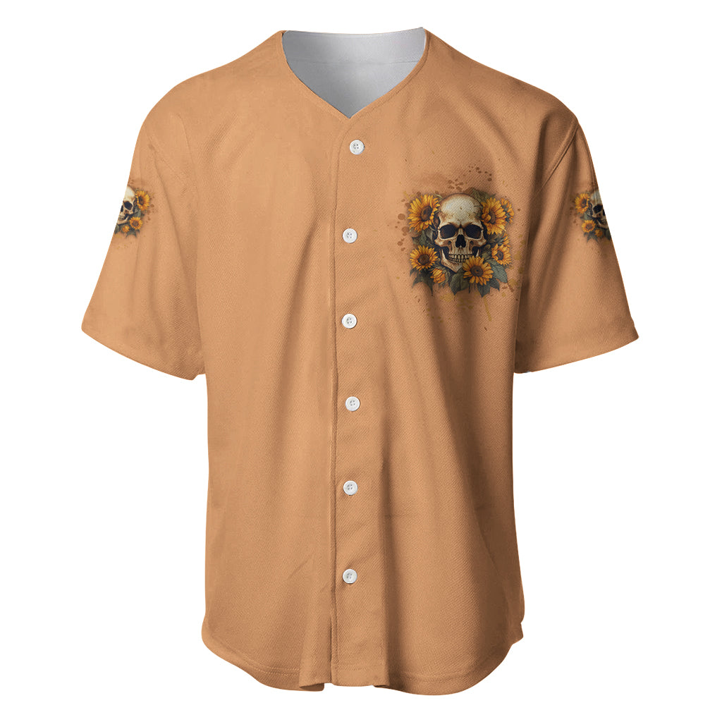 She Is Sunshine Sunflower Skull Baseball Jersey She Is Sunshine Sunflower Skull Baseball Jersey