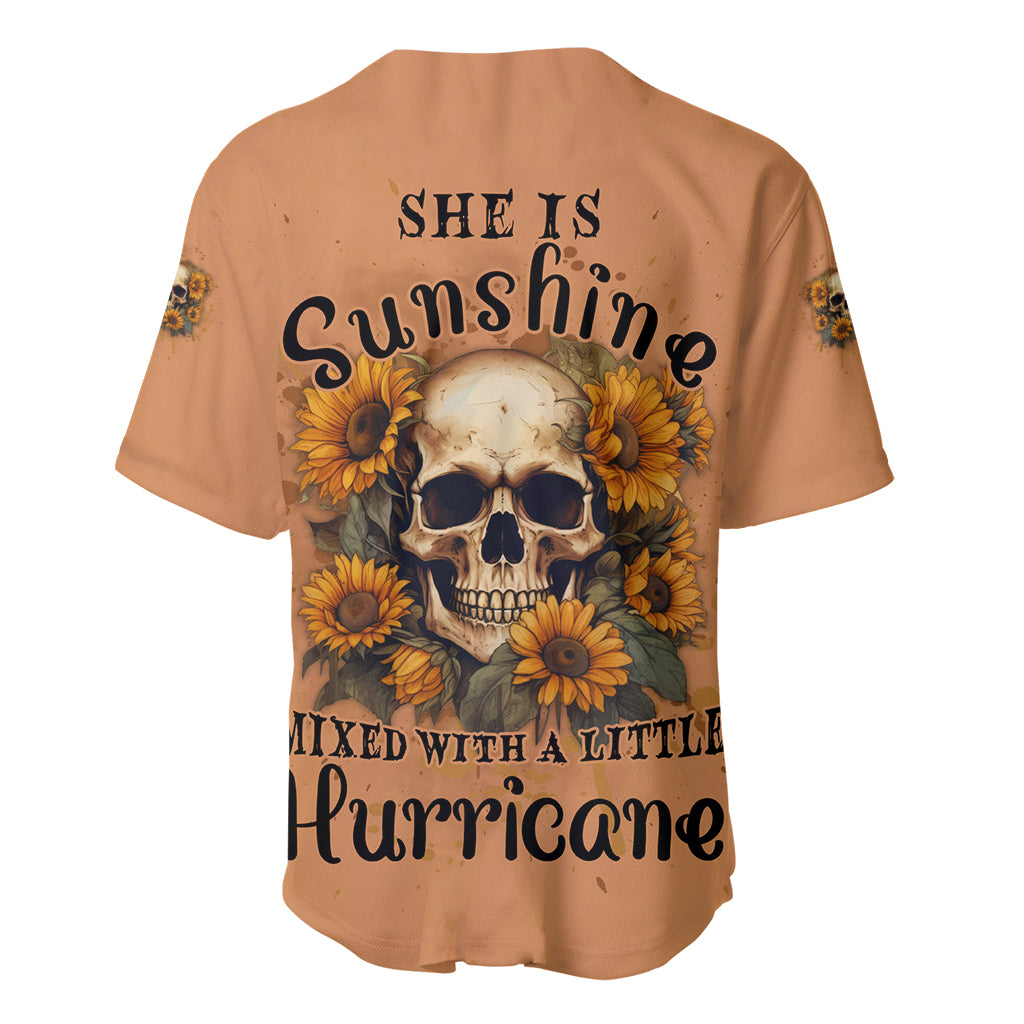 She Is Sunshine Sunflower Skull Baseball Jersey She Is Sunshine Sunflower Skull Baseball Jersey