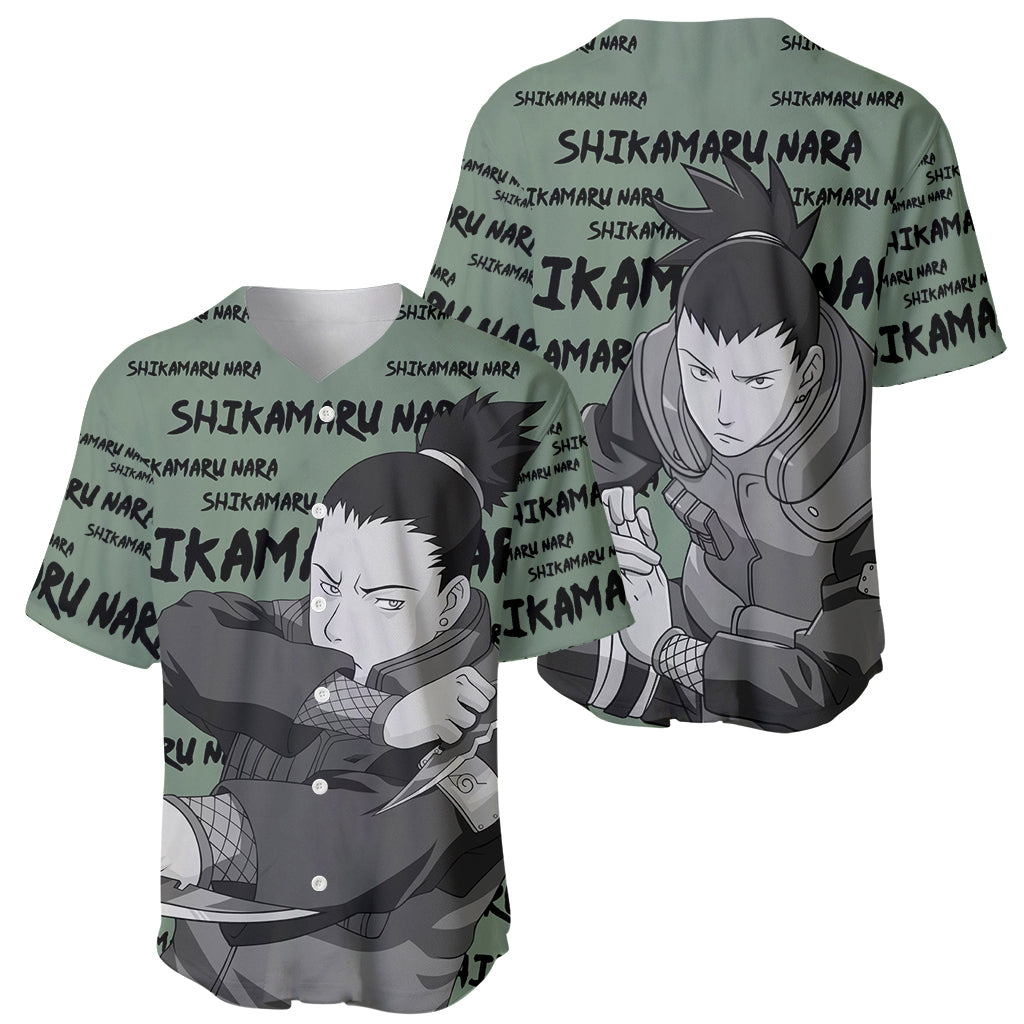 Shikamaru Nara Style Manga Baseball Jersey Shikamaru Nara Style Manga Baseball Jersey