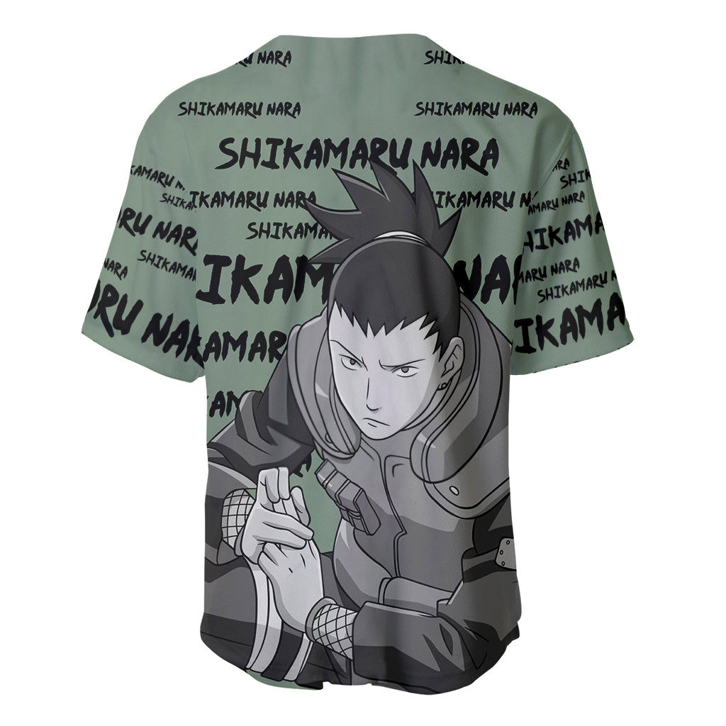 Shikamaru Nara Style Manga Baseball Jersey Shikamaru Nara Style Manga Baseball Jersey