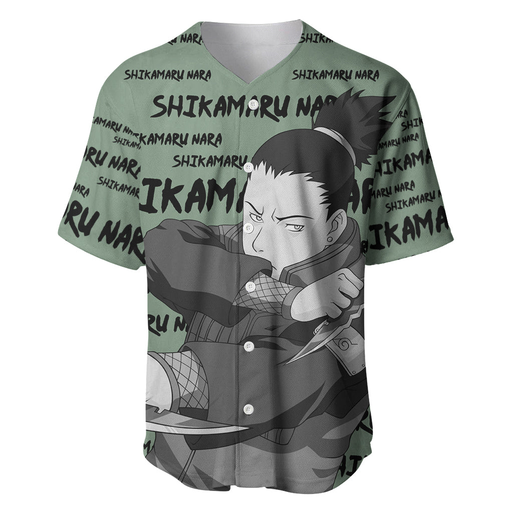 Shikamaru Nara Style Manga Baseball Jersey Shikamaru Nara Style Manga Baseball Jersey
