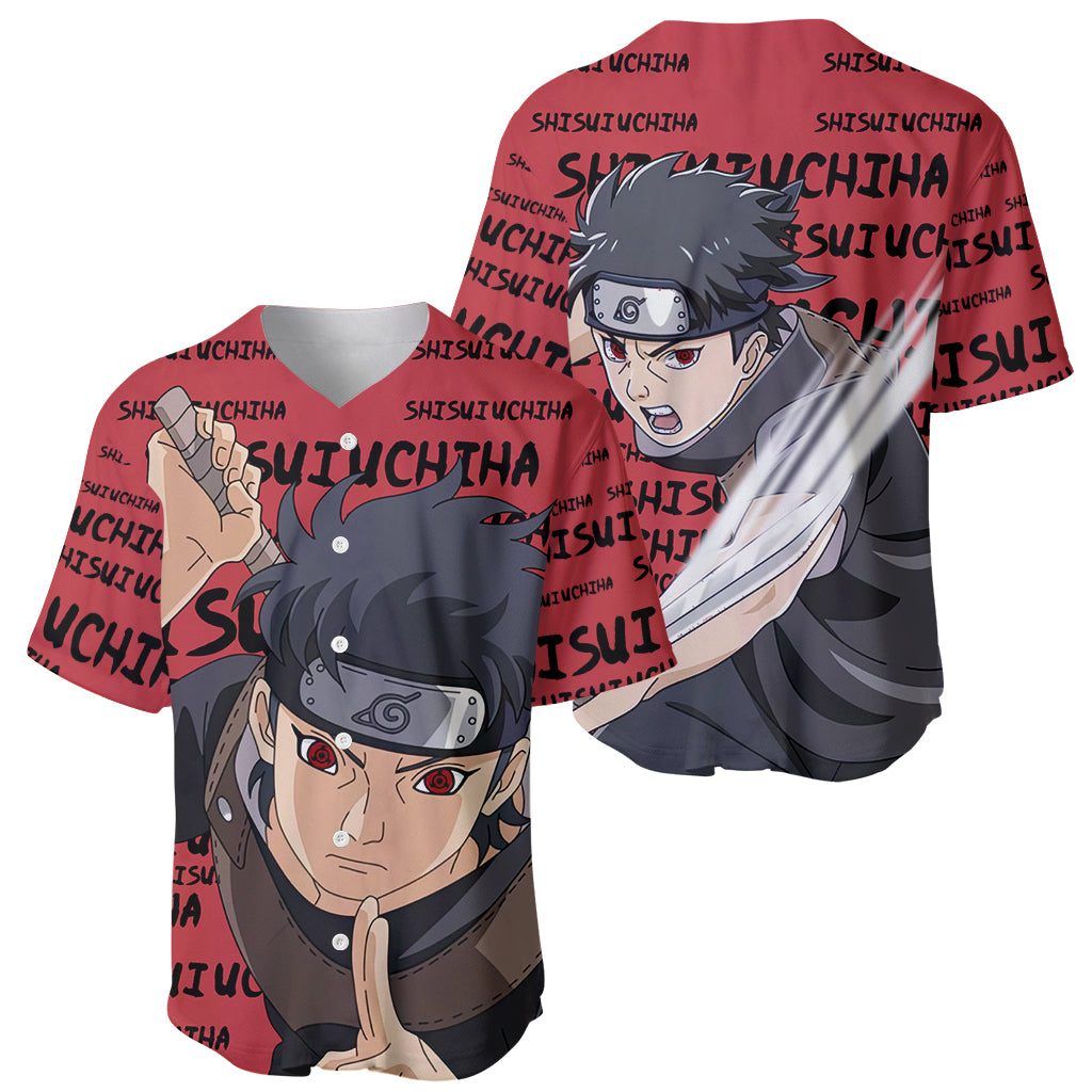 Shisui Uchiha Style Manga Baseball Jersey Shisui Uchiha Style Manga Baseball Jersey