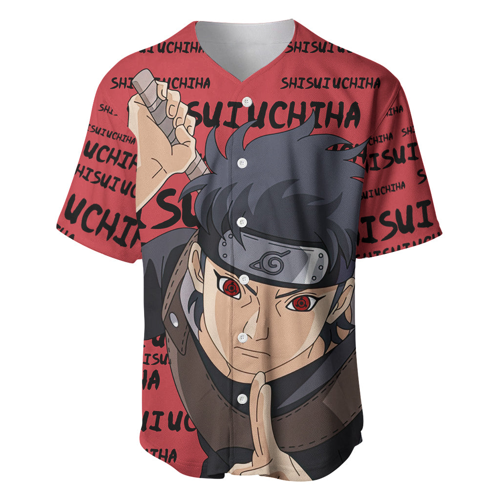 Shisui Uchiha Style Manga Baseball Jersey Shisui Uchiha Style Manga Baseball Jersey