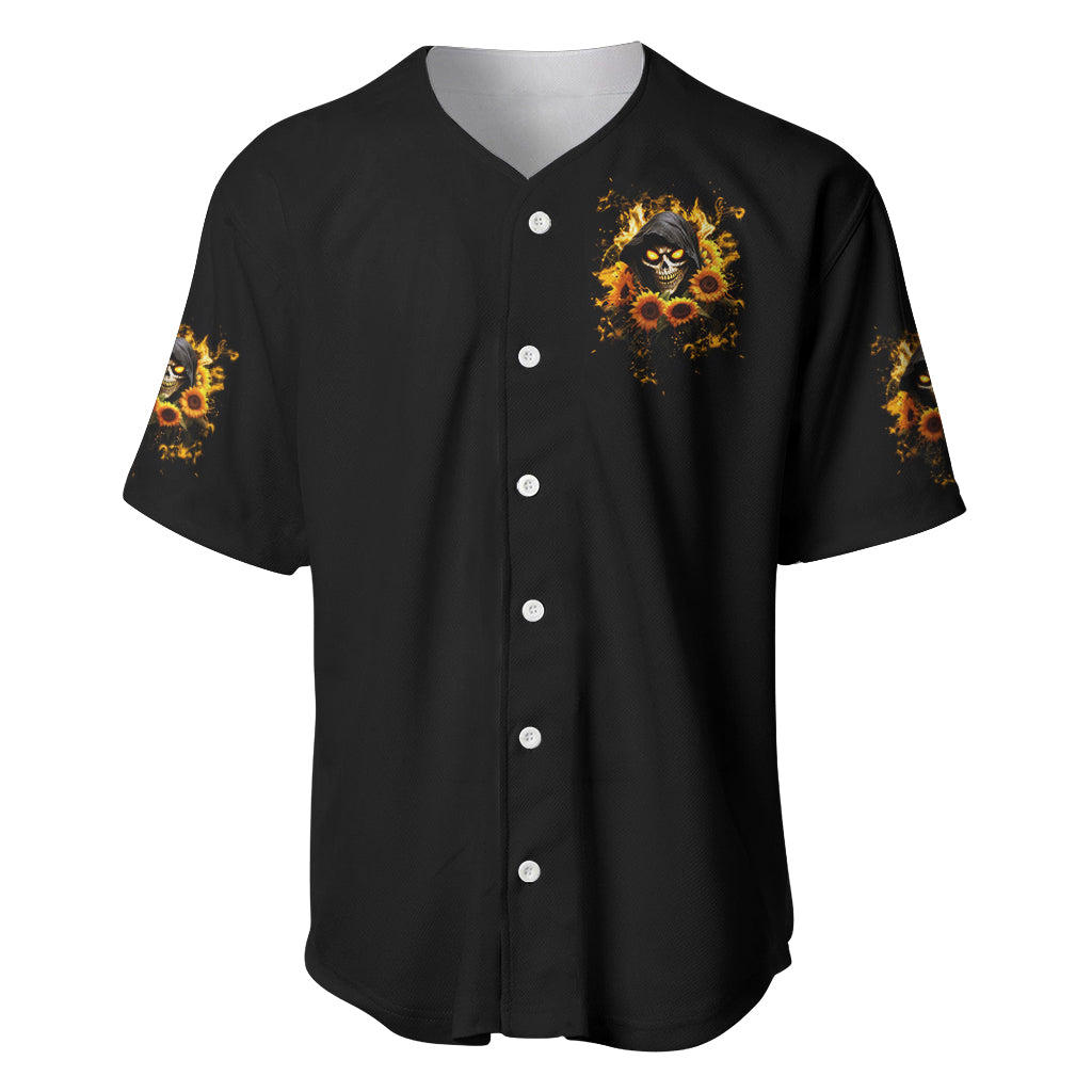Sunflower Skull Assuming I Was Like Most Baseball Jersey Sunflower Skull Assuming I Was Like Most Baseball Jersey