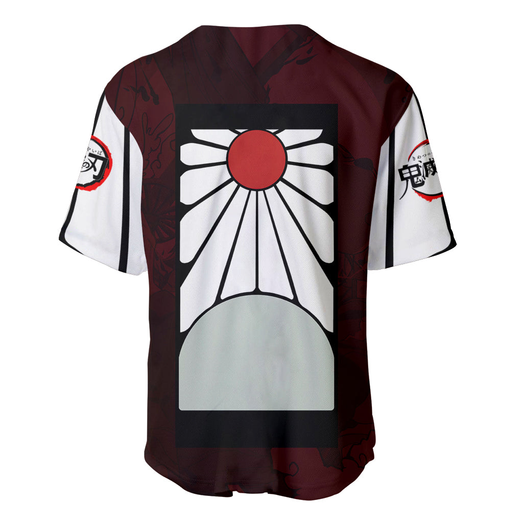 Tanjiro Kamado Raising Sun Anime Baseball Jersey Tanjiro Kamado Raising Sun Anime Baseball Jersey
