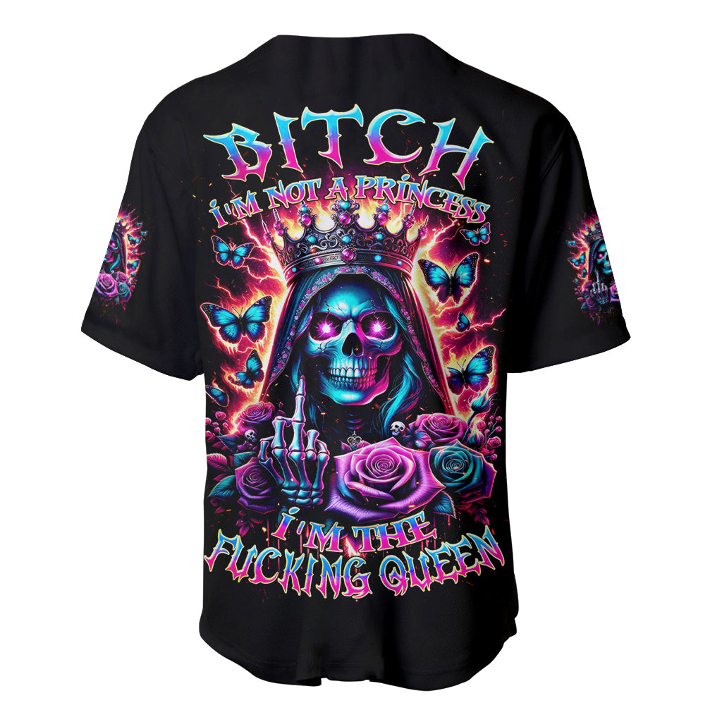 Thunder Skull Bitch Im Not A Princess Baseball Jersey Thunder Skull Bitch Im Not A Princess Baseball Jersey