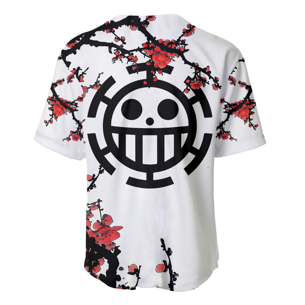 Trafalgar D Law Japan Style Anime Baseball Jersey Trafalgar D Law Japan Style Anime Baseball Jersey