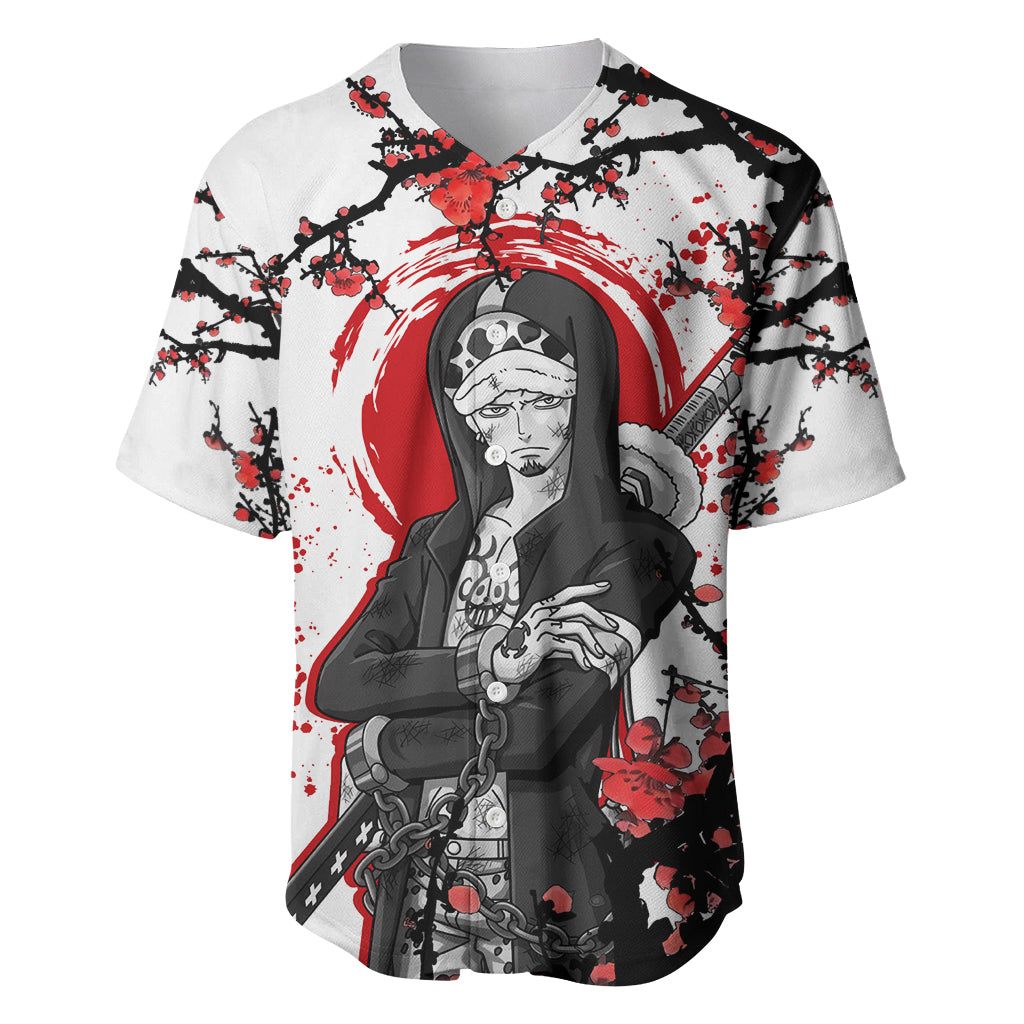 Trafalgar D Law Japan Style Anime Baseball Jersey Trafalgar D Law Japan Style Anime Baseball Jersey