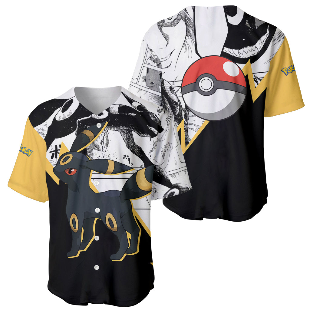 Umbreon Mix Manga Baseball Jersey Umbreon Mix Manga Baseball Jersey