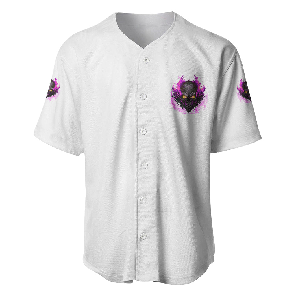 Walk Away Fire Eyes Skull Baseball Jersey Walk Away Fire Eyes Skull Baseball Jersey