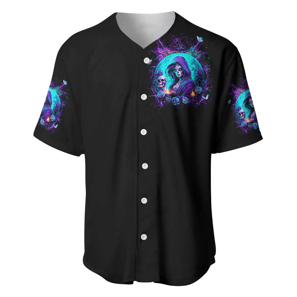 Witch Skull Hello Darkness My Old Friend Baseball Jersey Witch Skull Hello Darkness My Old Friend Baseball Jersey