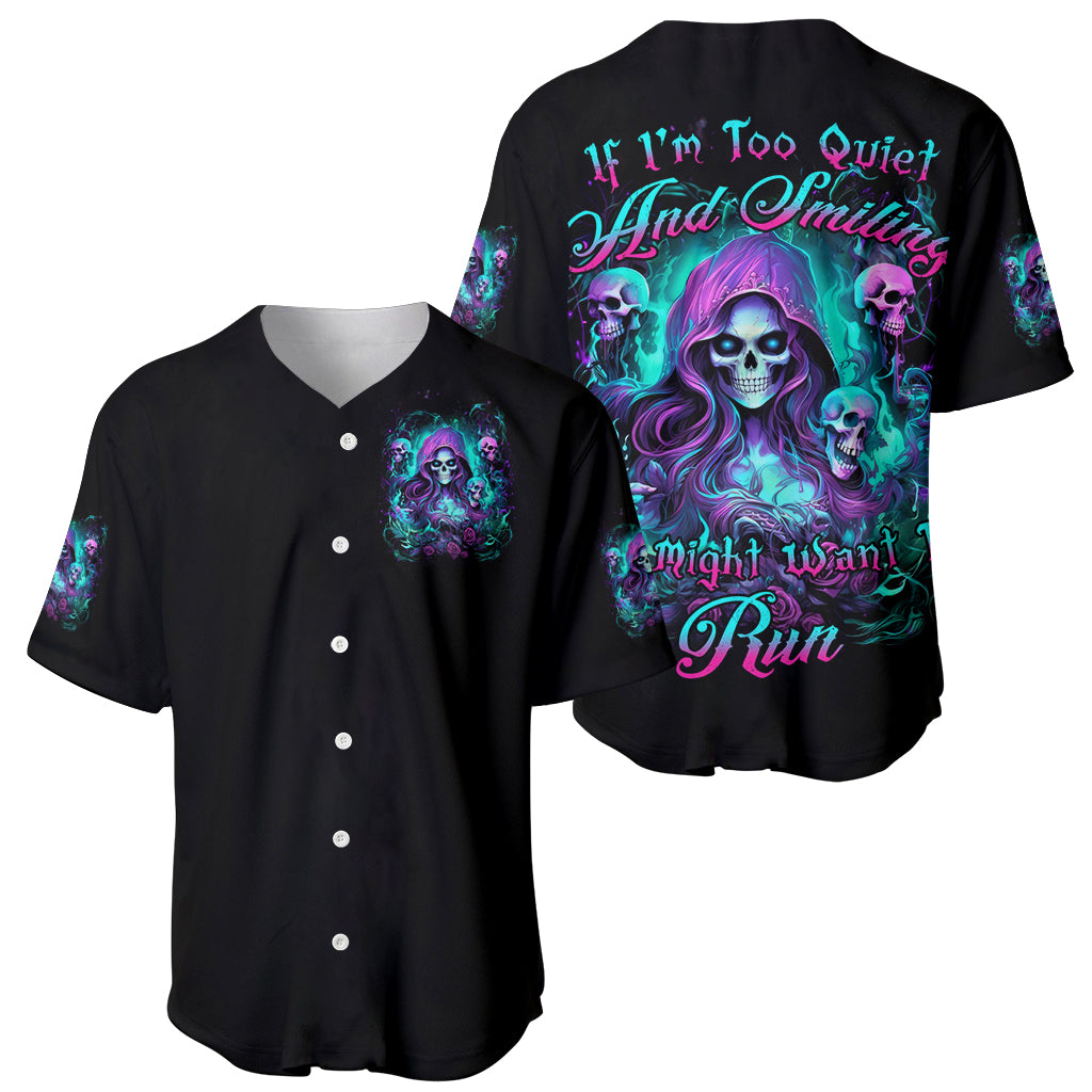 Witch Skull If Im Too Quiet And Baseball Jersey Witch Skull If Im Too Quiet And Baseball Jersey