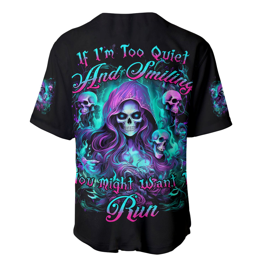 Witch Skull If Im Too Quiet And Baseball Jersey Witch Skull If Im Too Quiet And Baseball Jersey