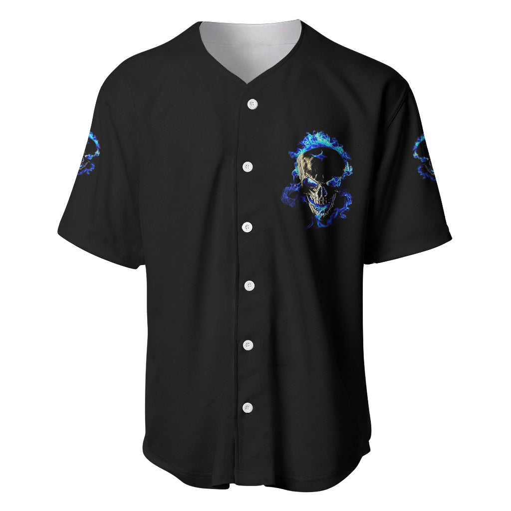 Yes Im A Nice Person Skull Fire Baseball Jersey Yes Im A Nice Person Skull Fire Baseball Jersey
