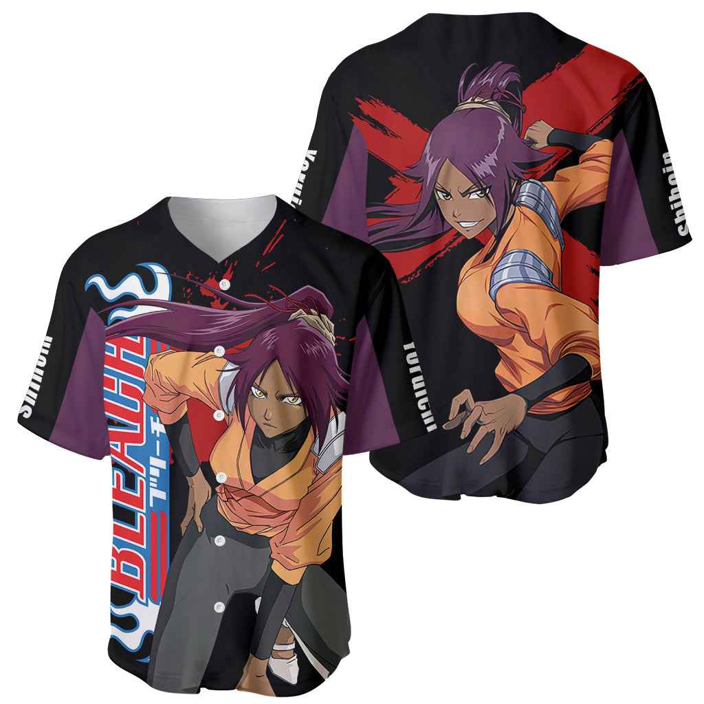 Yoruichi Shihoin Bleach Baseball Jersey Yoruichi Shihoin Bleach Baseball Jersey