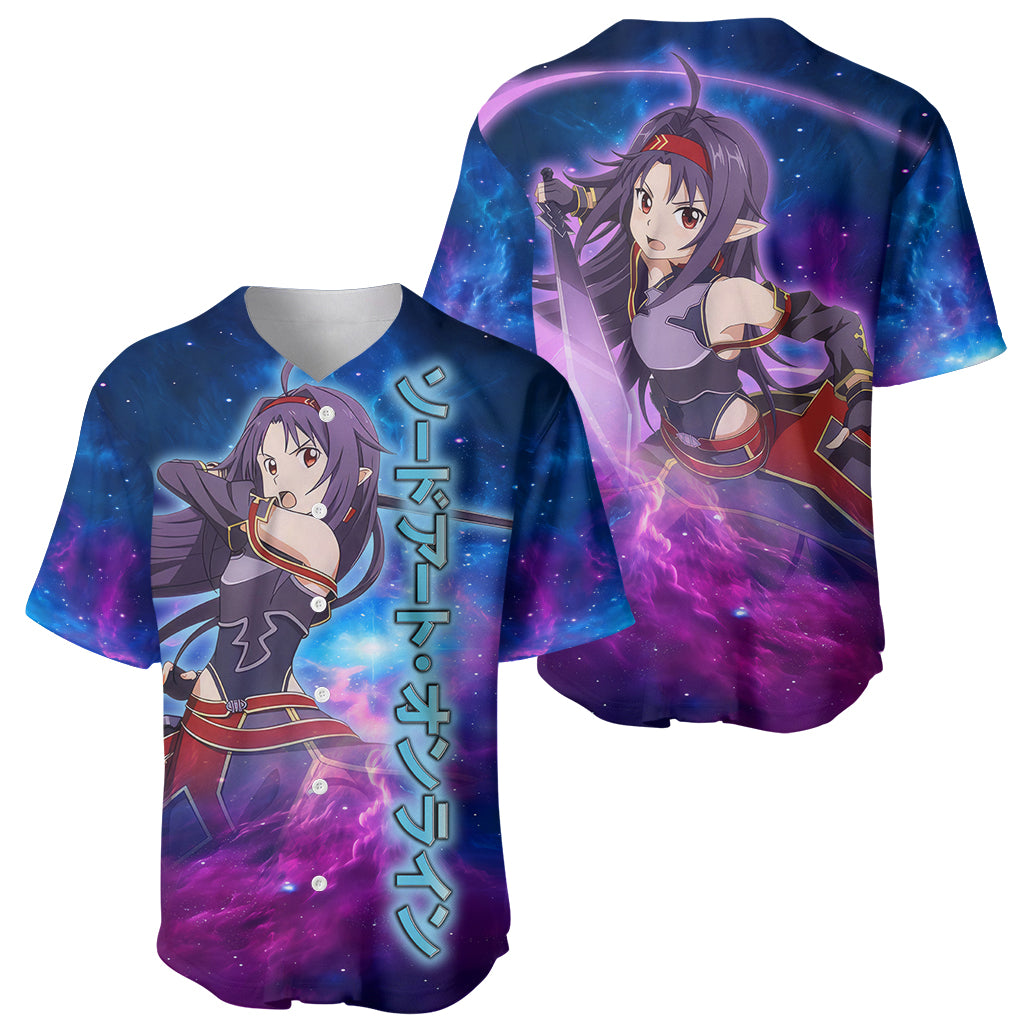Yuuki Sword Art Baseball Jersey Yuuki Sword Art Baseball Jersey
