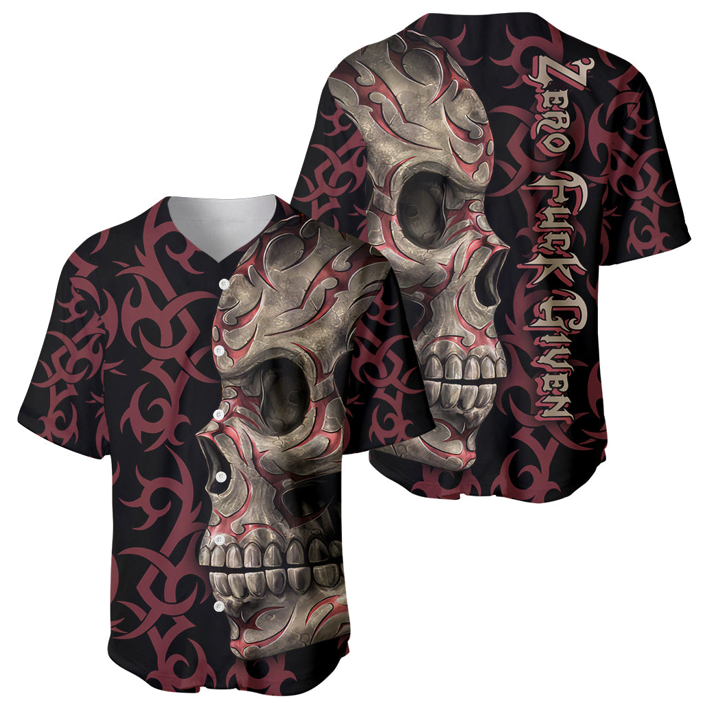 Zero F Given Skull Baseball Jersey Zero F Given Skull Baseball Jersey
