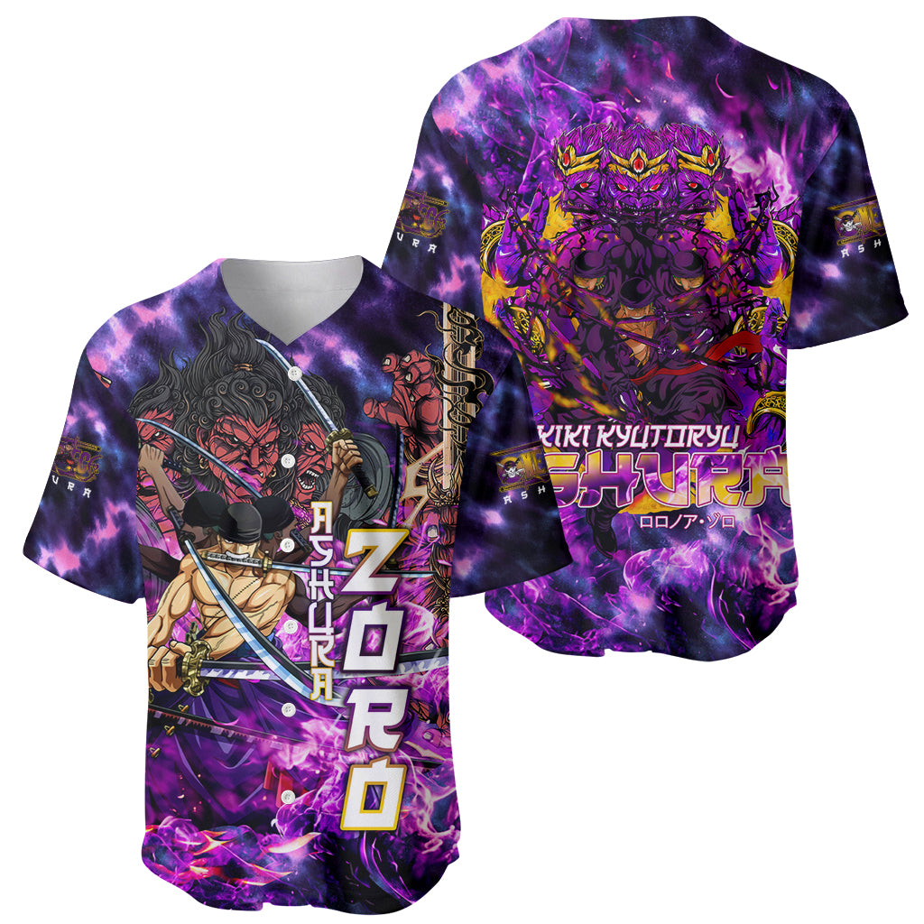Zoro Kiki Kyutoryu One Piece Ashura Style Baseball Jersey Zoro Kiki Kyutoryu One Piece Ashura Style Baseball Jersey