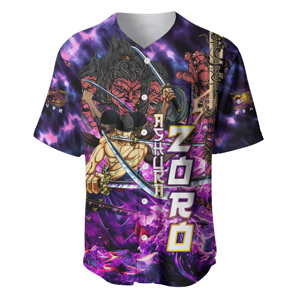 Zoro Kiki Kyutoryu One Piece Ashura Style Baseball Jersey Zoro Kiki Kyutoryu One Piece Ashura Style Baseball Jersey