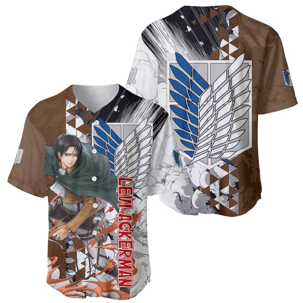 Ackerman Attack On Anime Style Baseball Jersey Ackerman Attack On Anime Style Baseball Jersey