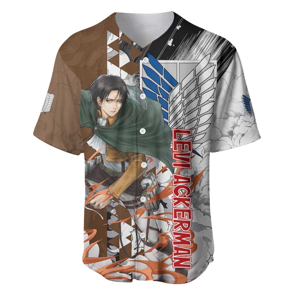 Ackerman Attack On Anime Style Baseball Jersey Ackerman Attack On Anime Style Baseball Jersey