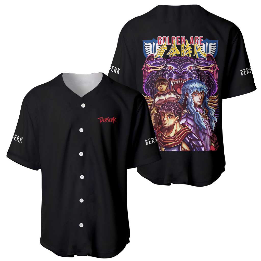 Age Berserk Anime Style Baseball Jersey Age Berserk Anime Style Baseball Jersey
