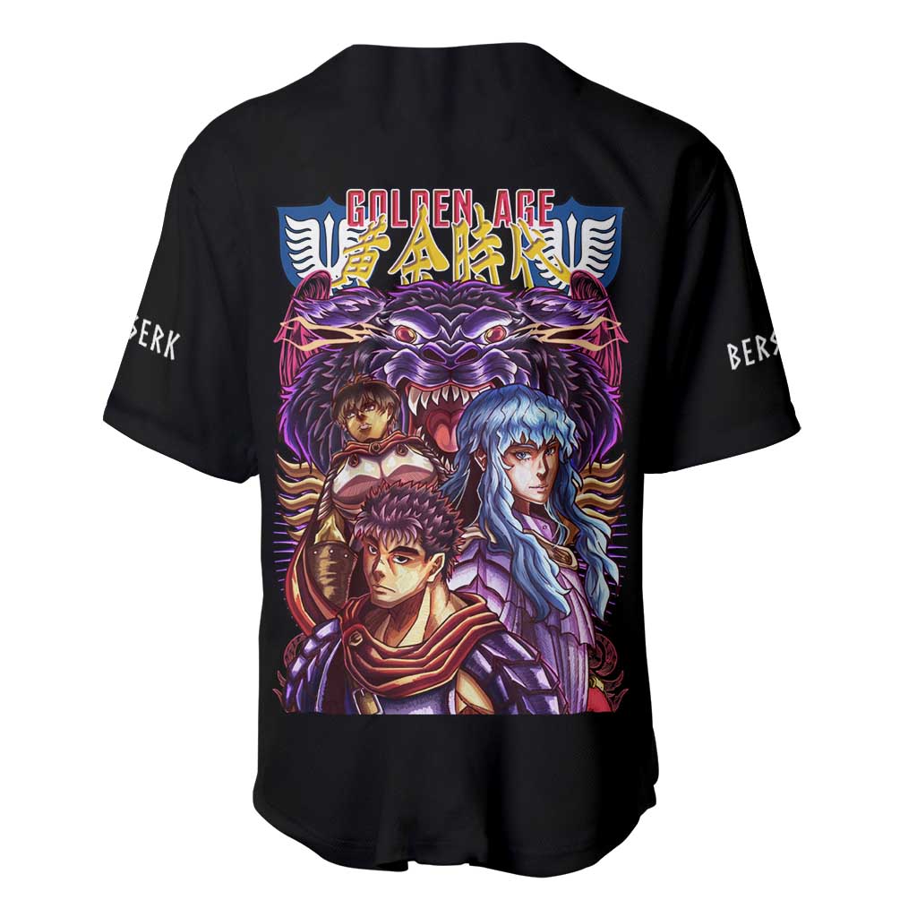 Age Berserk Anime Style Baseball Jersey Age Berserk Anime Style Baseball Jersey