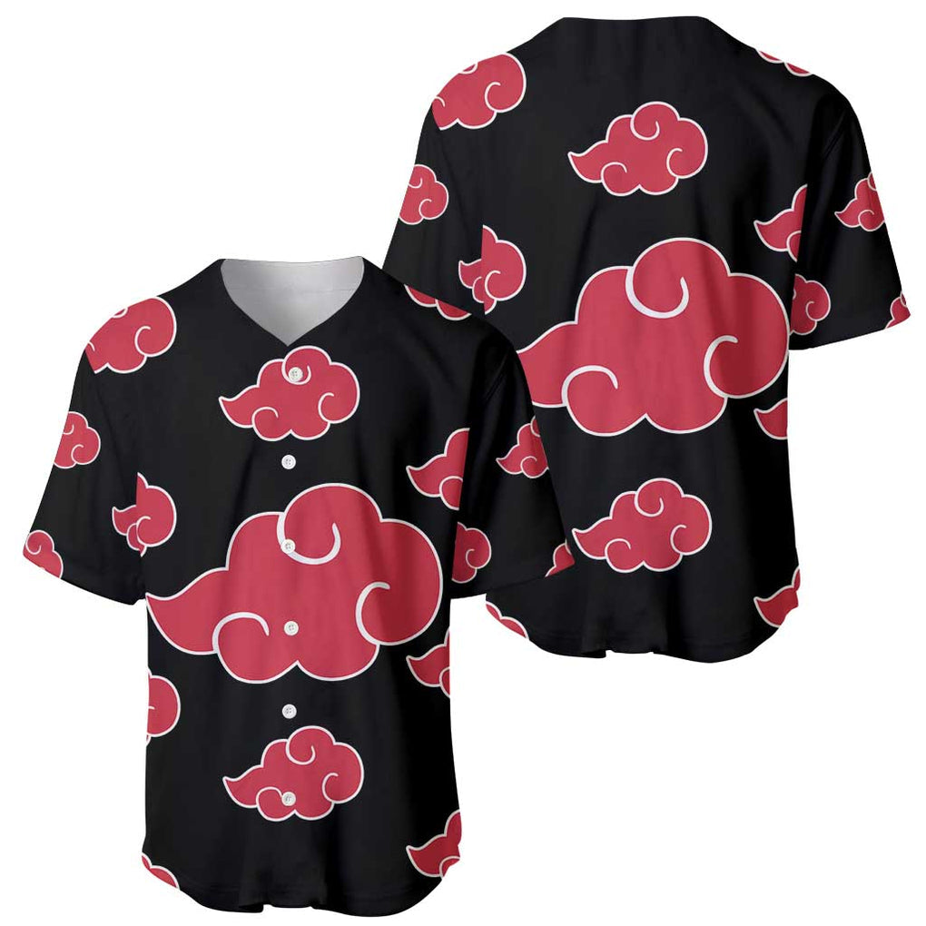 Akatsuki Naruto Anime Style Baseball Jersey Akatsuki Naruto Anime Style Baseball Jersey