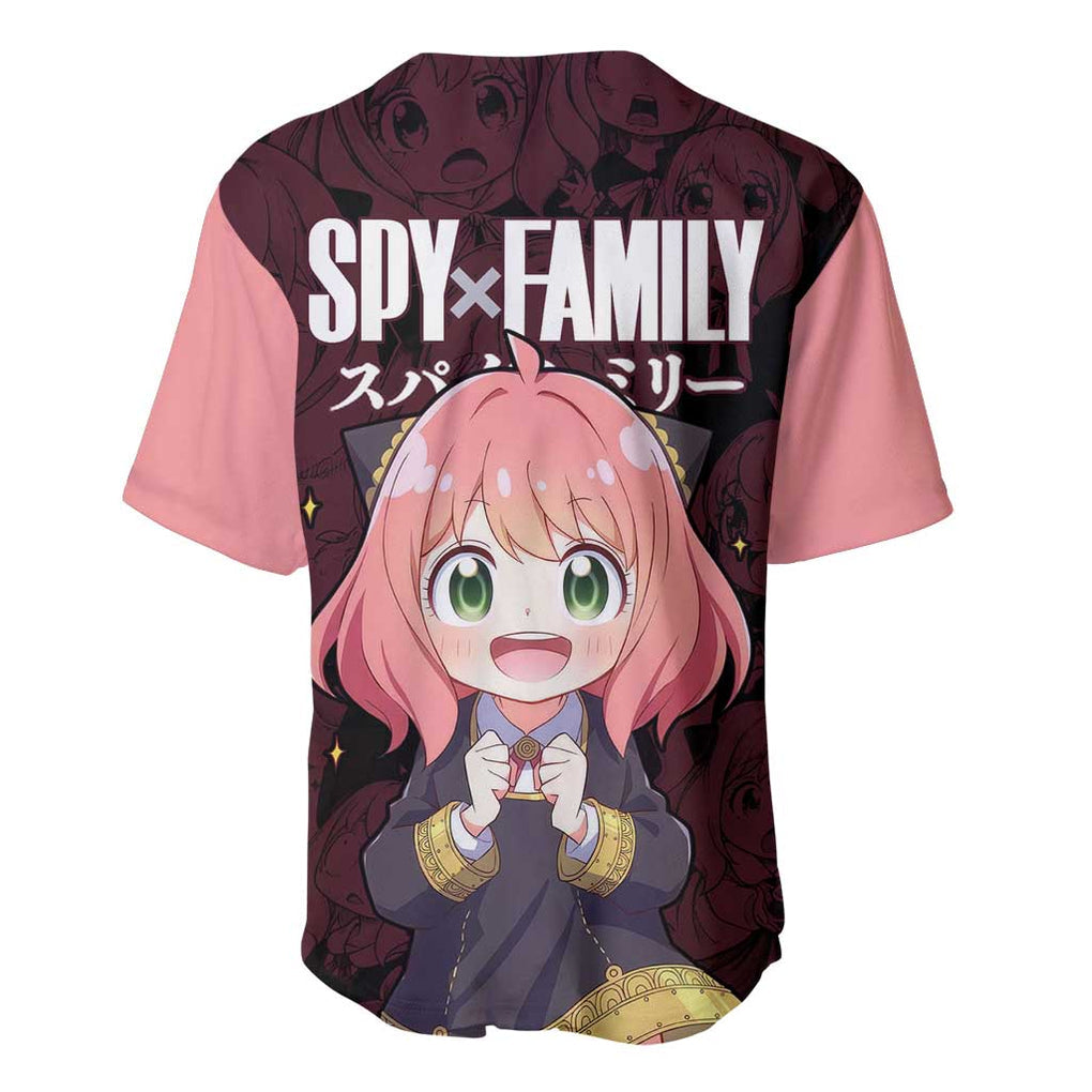 Anya Spy X Anime Style Baseball Jersey_1 Anya Spy X Anime Style Baseball Jersey_1