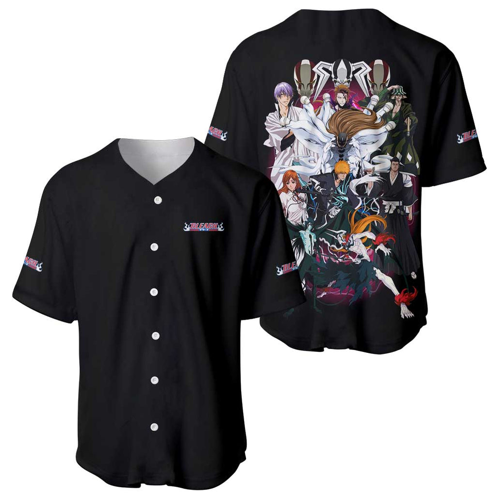 Arrancar Bleach Anime Style Baseball Jersey Arrancar Bleach Anime Style Baseball Jersey