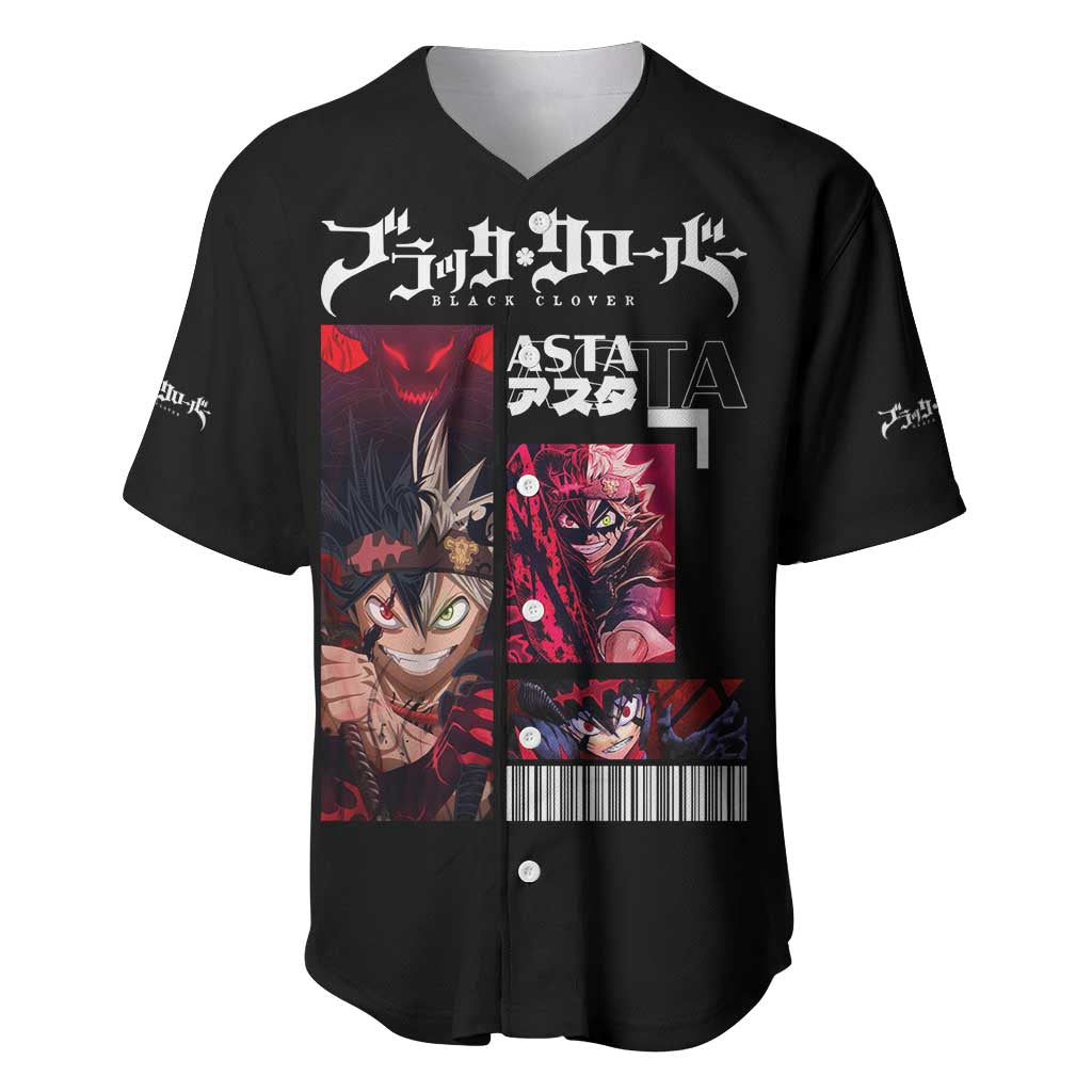 Asta Black Clover Anime Style Baseball Jersey Asta Black Clover Anime Style Baseball Jersey