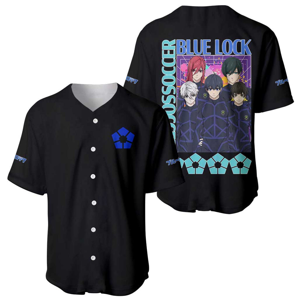 Blue Lock Anime Style Baseball Jersey Blue Lock Anime Style Baseball Jersey
