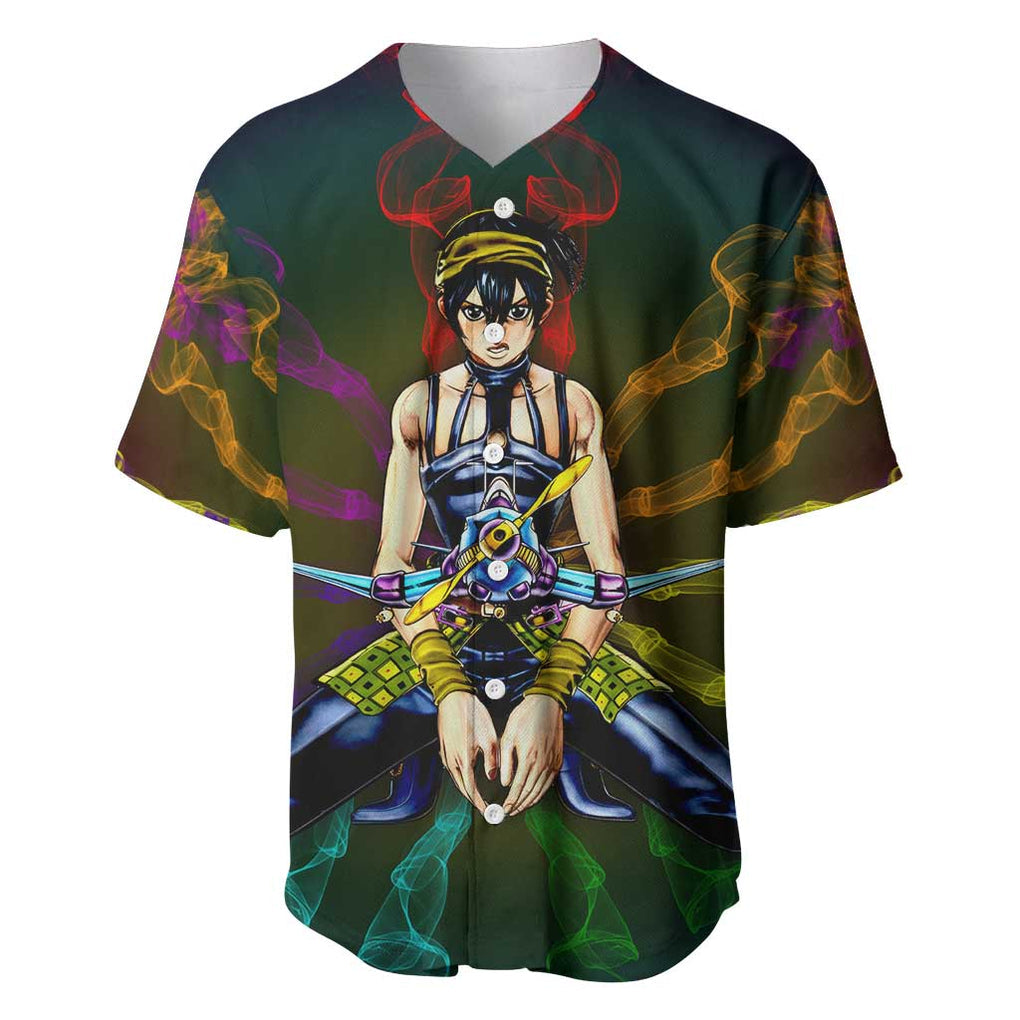 Bomber Jojos Bizarre Trippy Trippy Baseball Jersey Bomber Jojos Bizarre Trippy Trippy Baseball Jersey
