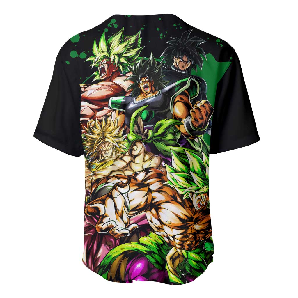 Broly Dragon Ball Anime Style Baseball Jersey Broly Dragon Ball Anime Style Baseball Jersey