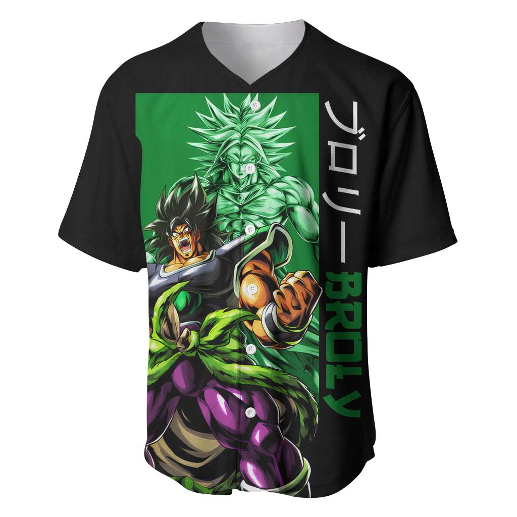Broly Dragon Ball Anime Style Baseball Jersey Broly Dragon Ball Anime Style Baseball Jersey
