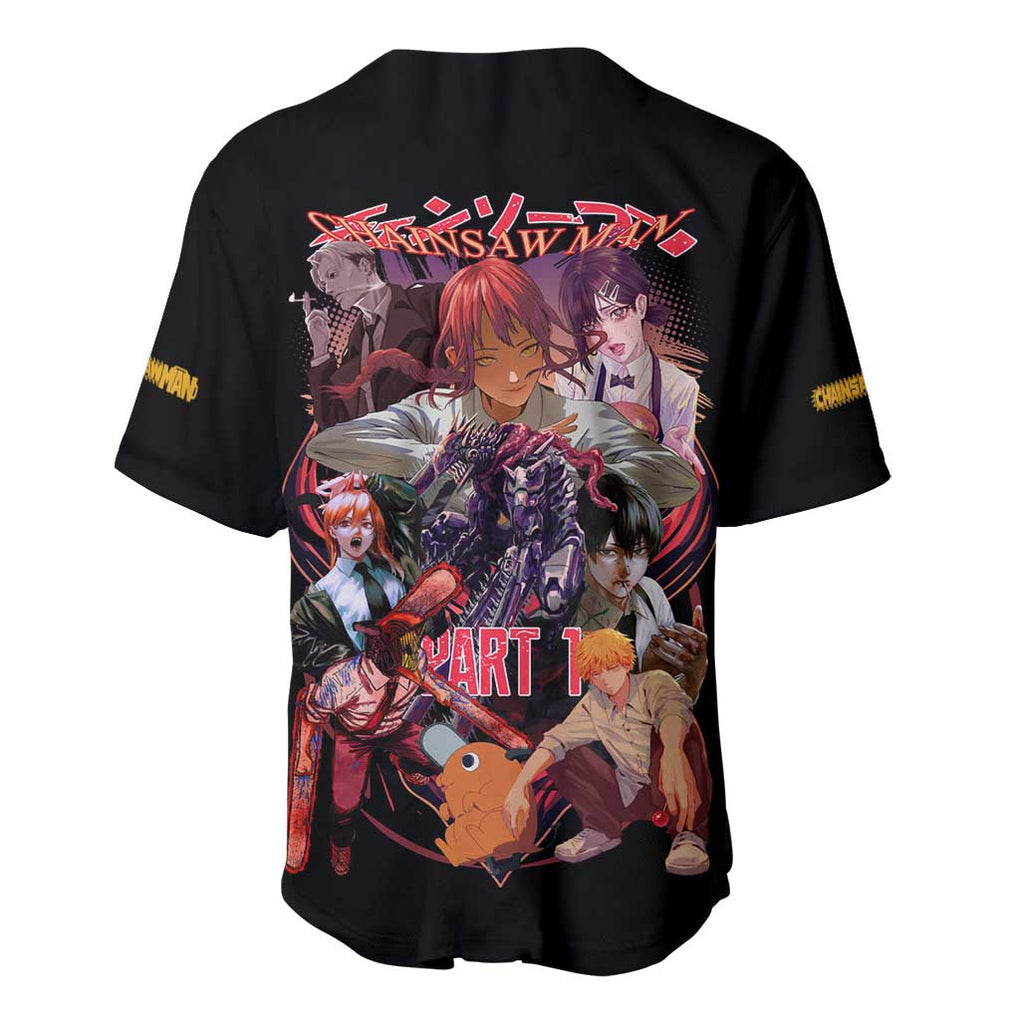 Chainsaw Man Part Anime Style Baseball Jersey Chainsaw Man Part Anime Style Baseball Jersey