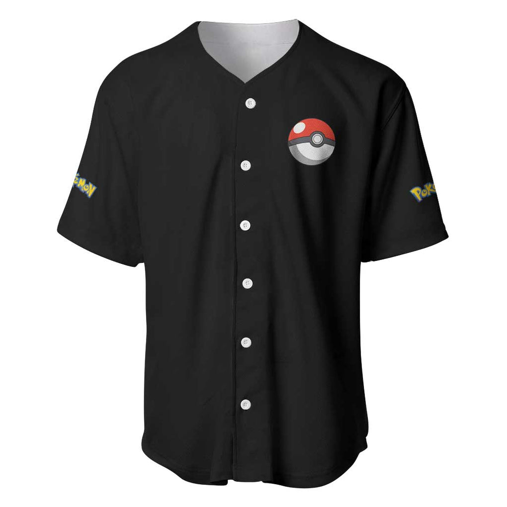 Charizard Poke Anime Style Baseball Jersey_1 Charizard Poke Anime Style Baseball Jersey_1
