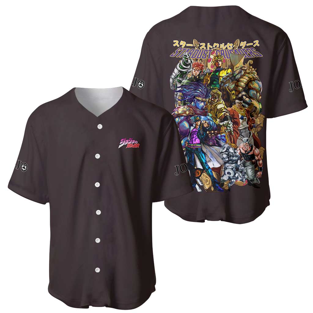 Crusaders Jojos Bizarre Anime Style Baseball Jersey Crusaders Jojos Bizarre Anime Style Baseball Jersey