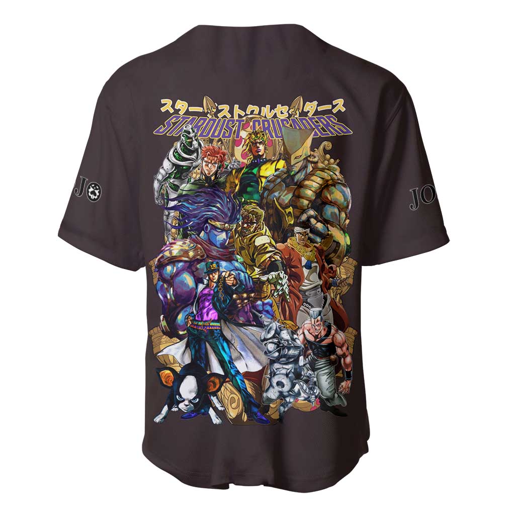 Crusaders Jojos Bizarre Anime Style Baseball Jersey Crusaders Jojos Bizarre Anime Style Baseball Jersey