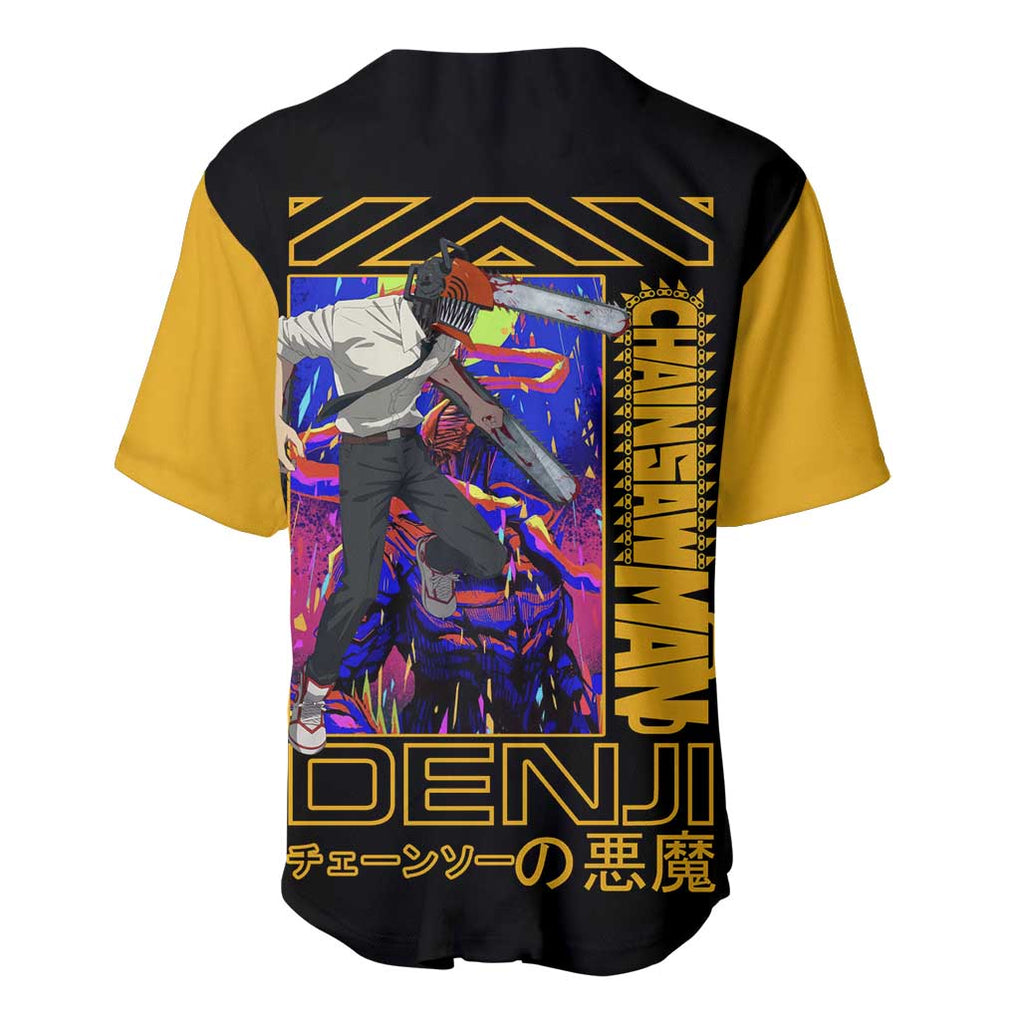 Denji Chainsaw Man Anime Style Baseball Jersey Denji Chainsaw Man Anime Style Baseball Jersey