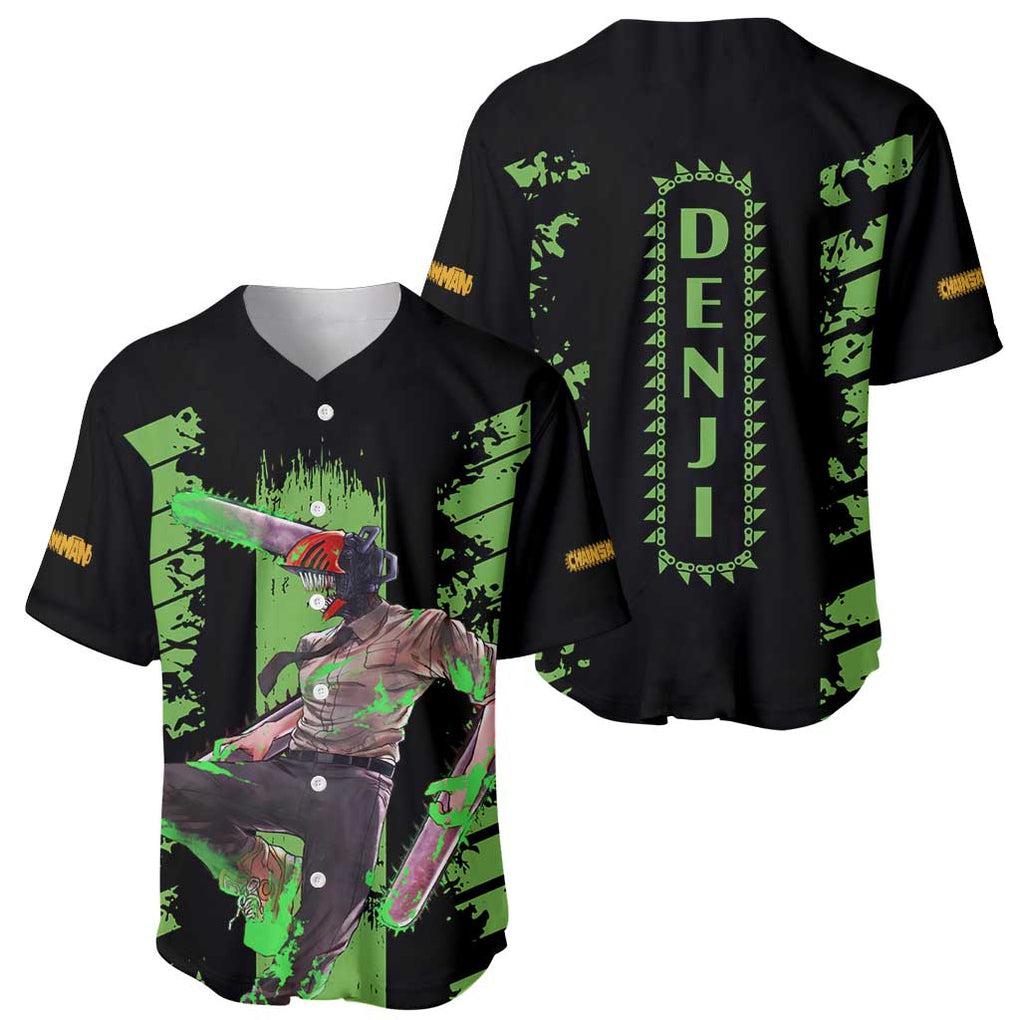 Denji Chainsaw Man Cyper Style Baseball Jersey Denji Chainsaw Man Cyper Style Baseball Jersey