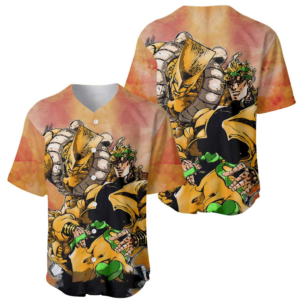 Dio Jojos Bizarre Trippy Trippy Baseball Jersey Dio Jojos Bizarre Trippy Trippy Baseball Jersey