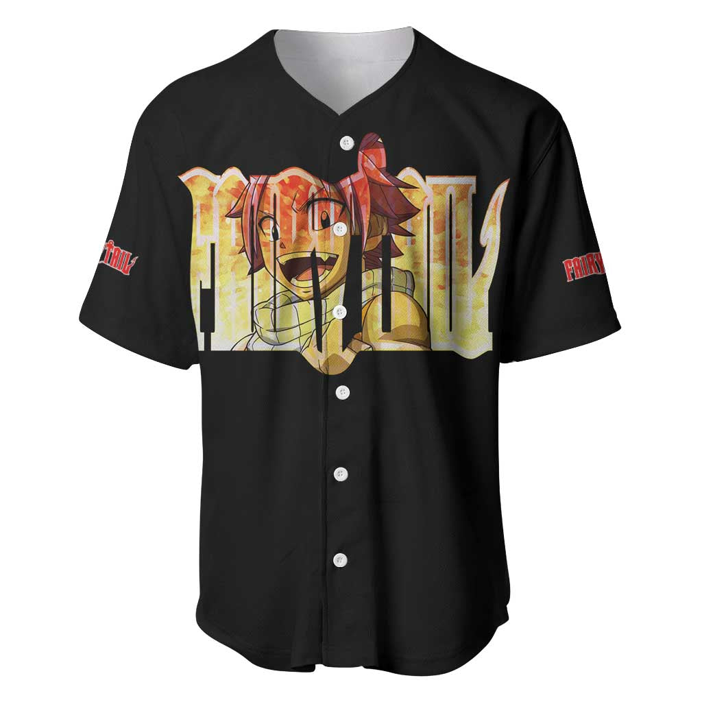 Dragneel Fairy Tail Anime Style Baseball Jersey Dragneel Fairy Tail Anime Style Baseball Jersey