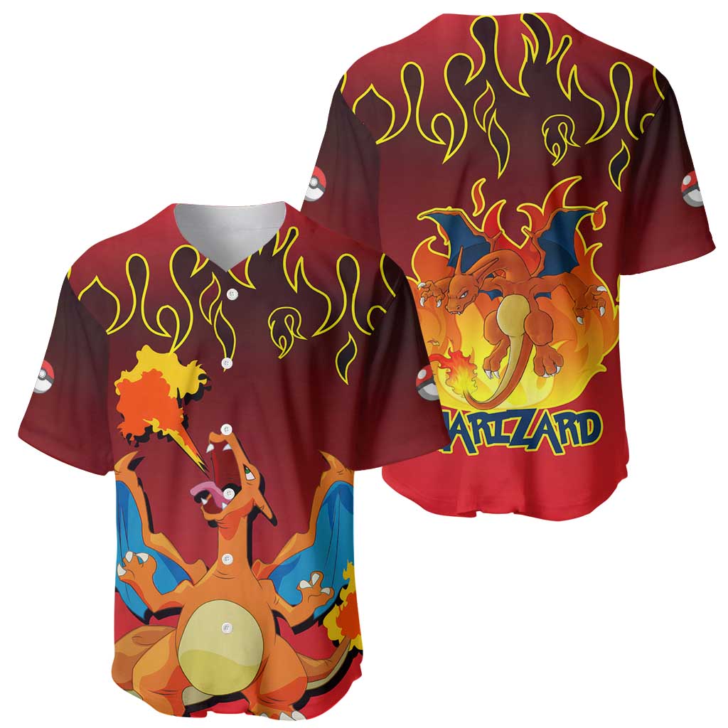 Dragon Poke Anime Style Baseball Jersey Dragon Poke Anime Style Baseball Jersey