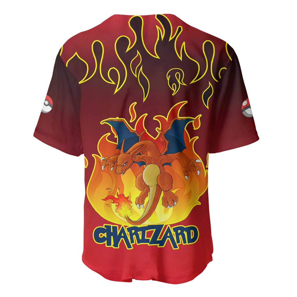 Dragon Poke Anime Style Baseball Jersey Dragon Poke Anime Style Baseball Jersey